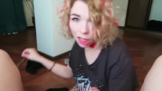 Sensual Sibling Love: Young Sister Gives Brother a Passionate BJ.