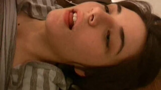 Experienced father fucks young daughter in socks in the kitchen