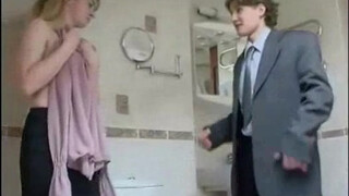 Russian brother and sister sex in the bathroom