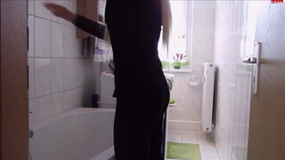 Bathroom Incest: Brother Catches His Sister in the Act