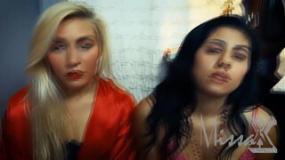 Sisterly Love: Two Lesbians Take Turns Sucking One Big Dick.