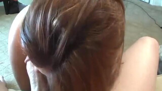 Naughty Sister Gives Her Brother a Surprising Blowjob