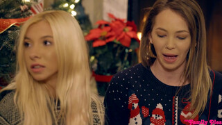 A New Years Threesome: Brothers Enjoys a Double Pleasure with Sisters