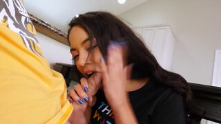 Sisters Forbidden Love: Blowing Brother Before Bedtime