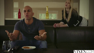 Stepdaughters Pink Pussy Jumps on Stepdads Dick