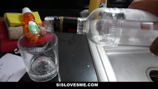 Incestuous Desires: Brothers Cum in Sisters Mouth