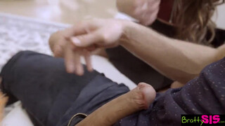 Sibling Sex Lessons: Big Brother Showing Little Sister How To Get Down and Dirty