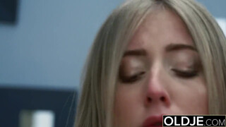 Grandpas Sweet Treat: Granddaughter Tastes the Delicious Flavor of His Aging Member