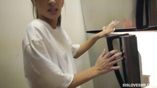 Sisters Surprise: Caught Masturbating and Rewarded with a Blowjob