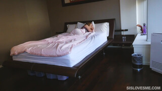 Brother Wakes Sister for a Morning Treat