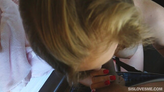 Brother Wakes Sister for a Morning Treat