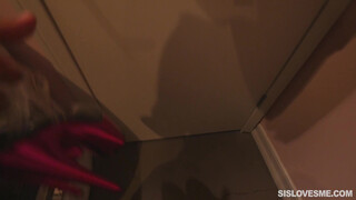 Dark-Haired Sisters Forbidden Love: Fucking Her Brother