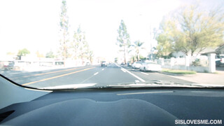 Sister Spreads Her Legs and Jumps on Brothers Dick