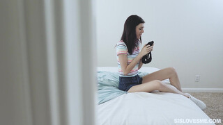 Forbidden Sibling Pleasure: Caught and Helped to the Finish