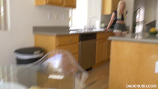 Oh No Sexy Daughters Hot Blowjob on Her Father Caught on Camera