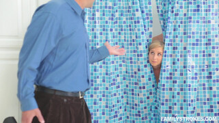 Stepsons Forbidden Bathroom Tryst with Mature Stepmom