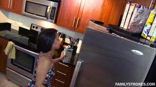 Standing Big Brother Fucks His Little Sister Hard