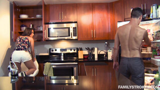 Standing Big Brother Fucks His Little Sister Hard