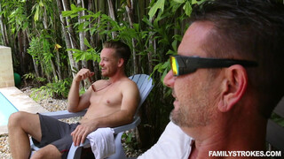 Cousins Take a Dip: A Poolside Passionate Affair