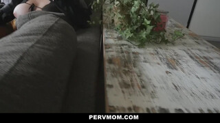 Titsy Moms Appetizing Blowjob Gift to Her Son