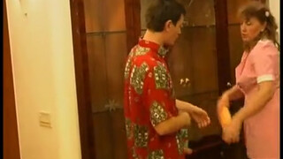 Mothers Sweet Moans from Fiery Floor Fucking With Her Wild Son