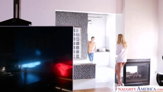 Tantalizing Tongues: Handsome Son Pleasures Titty Mamas Luscious Cunt