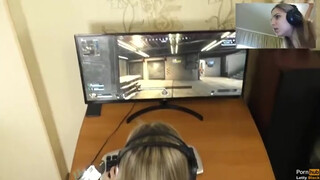 Gamer Guys Russian GF Gets Distracted for Hot Sex