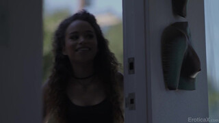 Curly Siss Passionate Fling with Her Older Bro