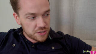 Sisterly Love: Horny Sis Sucks and Fucks Big Bro on the Couch