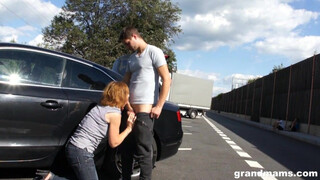 Mature MILF Gets Ravished by Son in Public Parking Lot