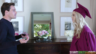 Eighteen-Year-Old Sister Spreads Her Legs: Graduation Day Taboo