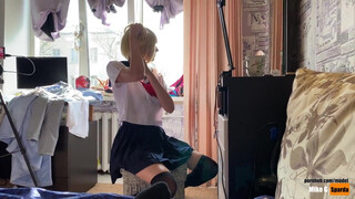 Russian Siblings in Blonde Cosplay Incest