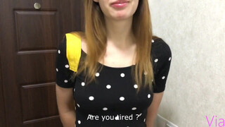 Sister Thanks Stepbrother for Letting Her Stay with Him by Giving Him an Unforgettable Blowjob